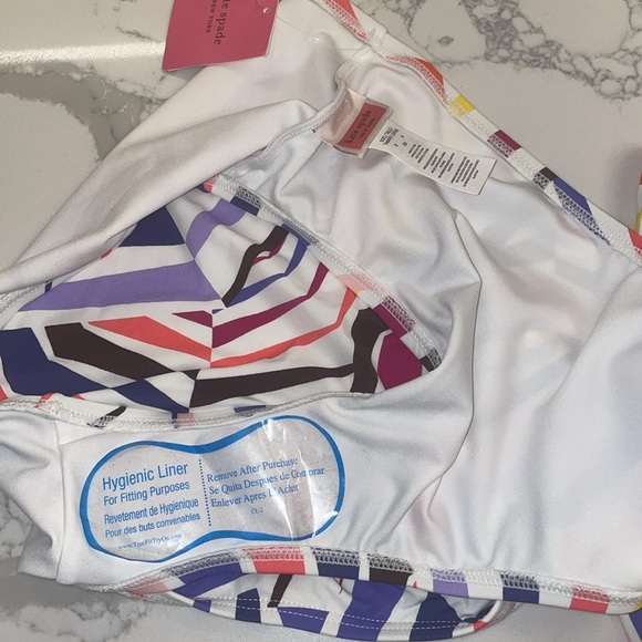 Kate Spade New York Bikini swimsuit Geobrella multi color Abstract 2 Piece Small - Picture 9 of 12